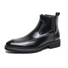 FashionHigh End Brand Men's Chelsea Boots Pointed High Top Shoes Men's Banquet Dress Boots Winter Ankle Boots Groom's Wedding Shoes