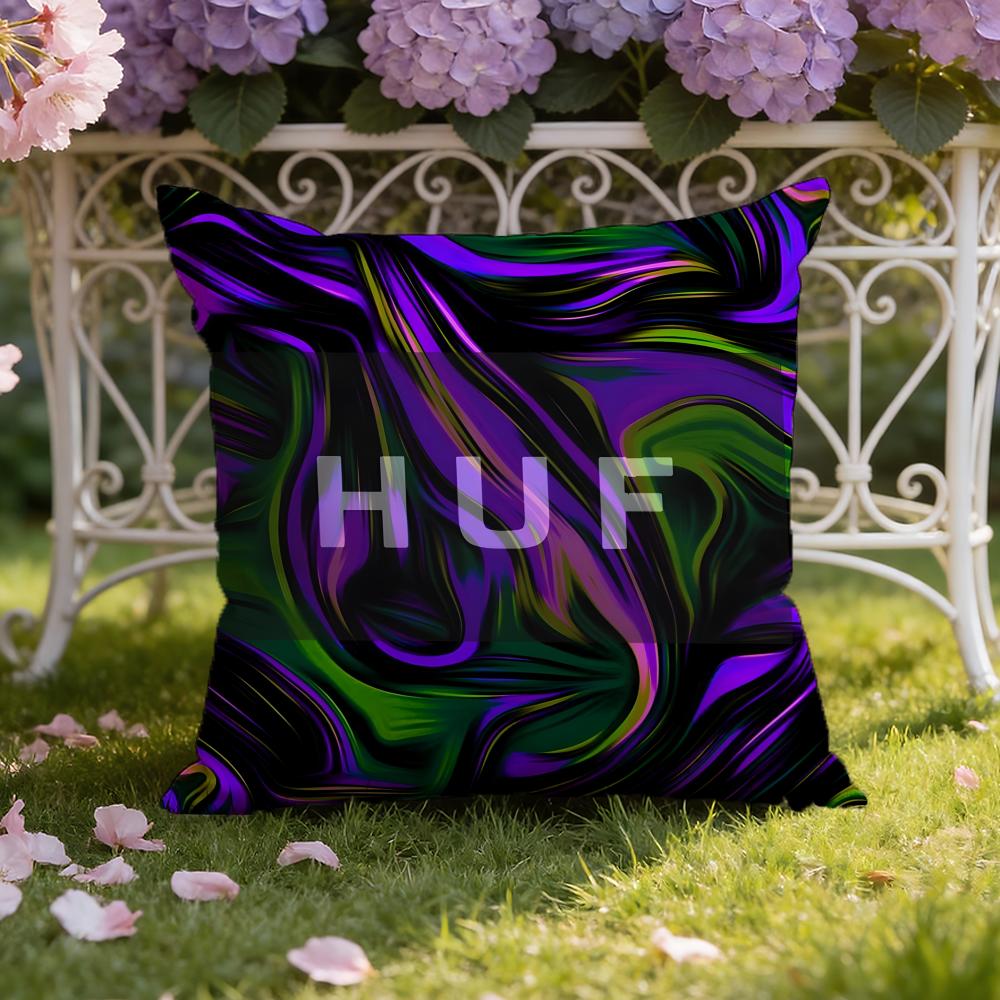 Brand H-Huf Fashion Cushion Cover Home & Car Dual-Scene Pillow Cover: Reversible for Premium Comfort