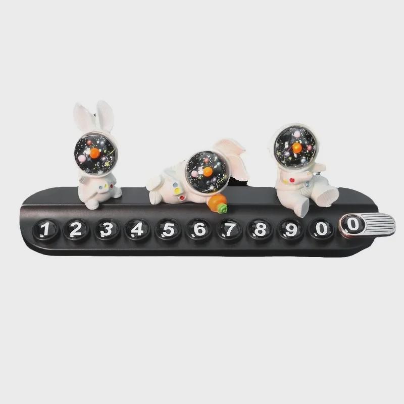 Placa Creativa de Conejo para Teléfono de Coche para Estacionamiento Temporal