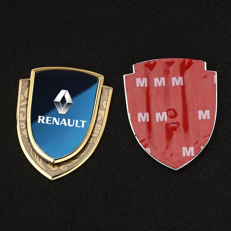 Car Badge Stickers Side Windows Metal Body Car Stickers for Renault Clio Satis Twingo Captur Rafale Megane ZOE Auto Accessories R666