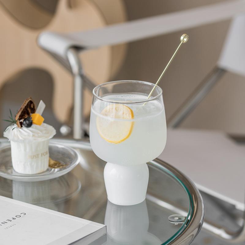 600ML Funny Drinking Glasses Cocktail Iced Coffee Beer Glass Cup for Water,Soda,Tea,Gift