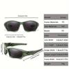 Outdoor Sports Polarized Sunglasses Men Curve Cutting Frame Stress-Resistant Lens Shield Sun Glasses Wome