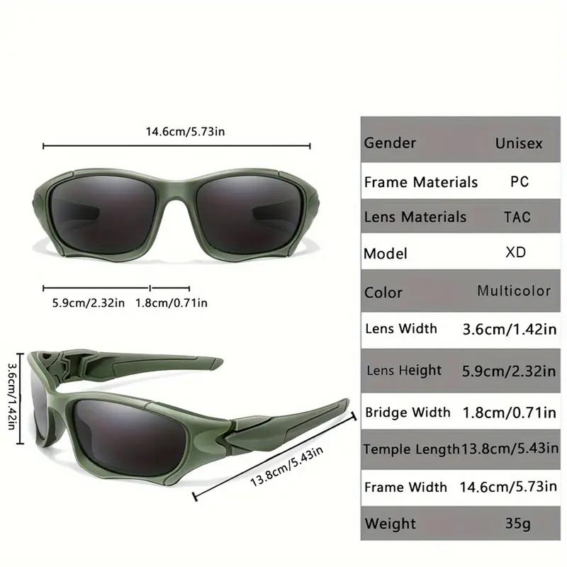 Outdoor Sports Polarized Sunglasses Men Curve Cutting Frame Stress-Resistant Lens Shield Sun Glasses Wome