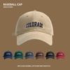 Baseball cap female spring and summer deep-topped wide-brimmed big-headed cap couple Joker tide show face small sun visor.
