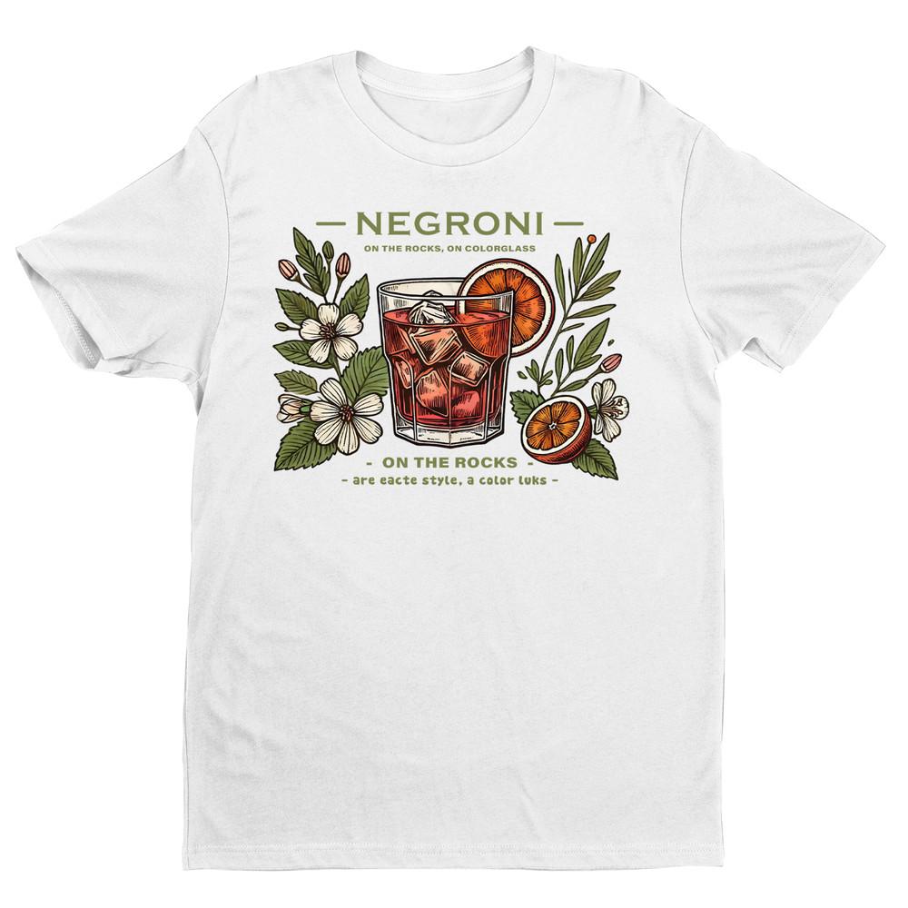 

Футболка с коктейлем Негрони, винтажная графическая футболка для барменов, футболка с равными пропорциями 4XL
