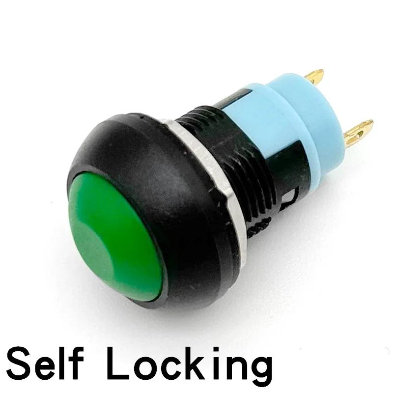 5/20/100Pcs Pbs-33B 12Mm Self-Reset On-Off Self-Locking Push Button Switch 2Pin Mini Momentary Round Switch