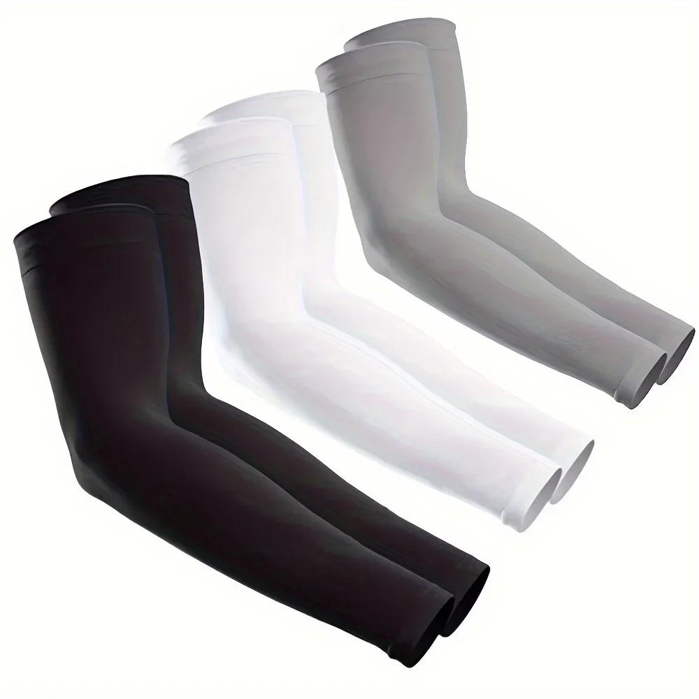

3-Pack Breathable Sun Arm Sleeves Cooling Protection for Outdoor Sports Cycling Running Mountaineering