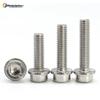 304 Stainless Steel Hex Socket Flange Screws with Washer, Anti-Slip Toothed Cup Head Bolts
