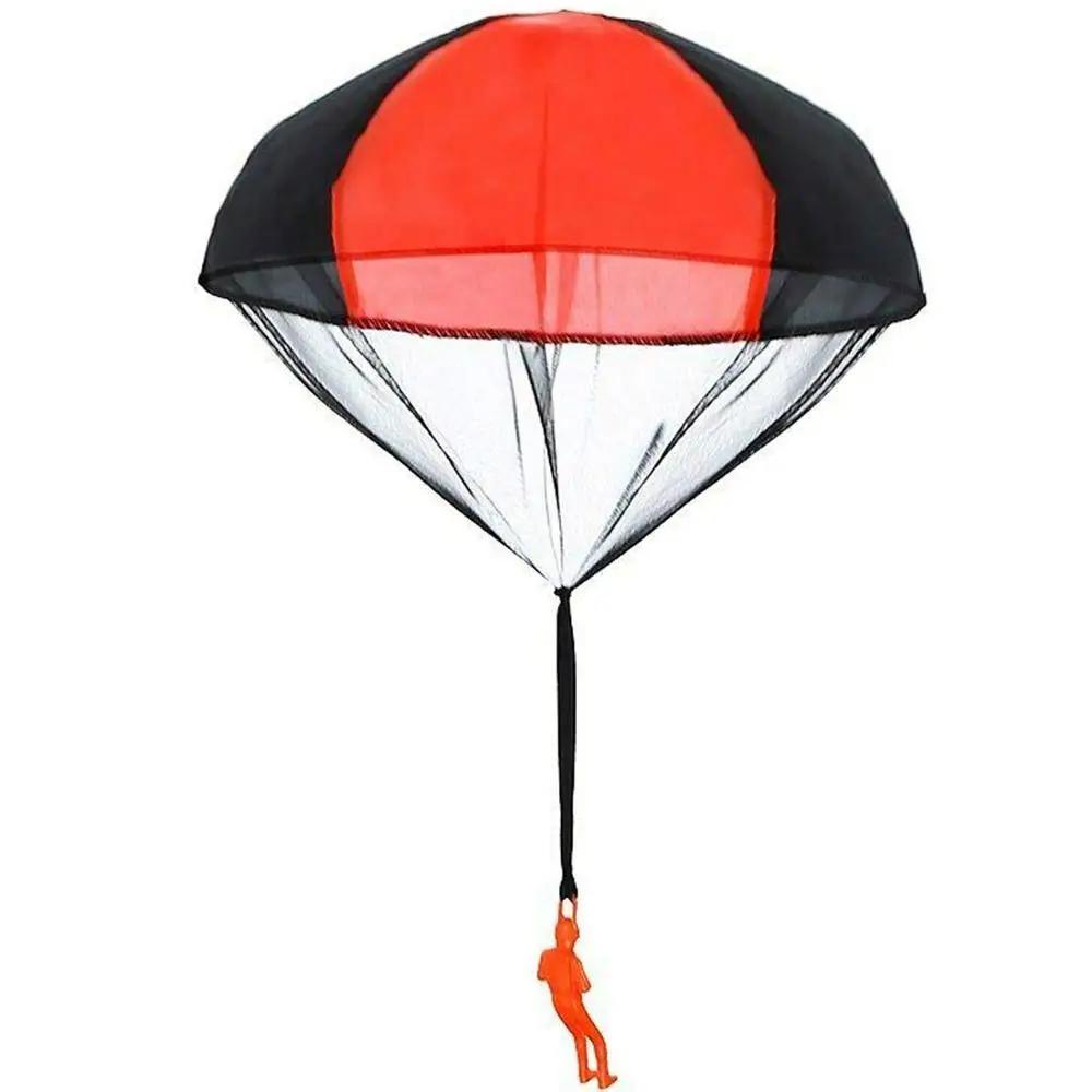 Handwurf Mini-Soldat Tarnung Fallschirm für Kinder Outdoor Spielzeug Spiel Pädagogisch Fliegender Fallschirm Sport für Kinderspielzeug