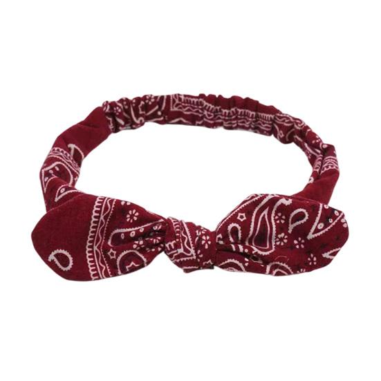 Void Studio Elastic Headband Rabbit Ear Knot Design Hair Wrap Comfortable Secure Fit Wave Boosting Compression Band