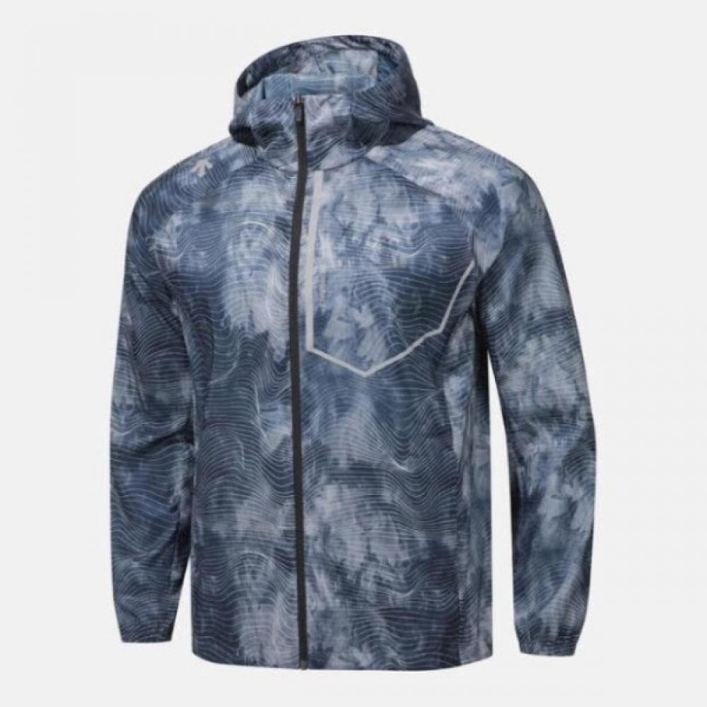 

Descente WindProof Cqk Sq123rwb31 Pblu Running Flight Jacket P Blue 100