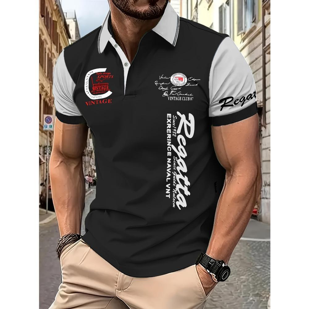 Summer New Men's Short Sleeved POLO Casual, Fashionable, Comfortable