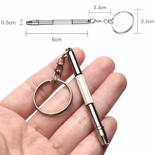 4in1 Precision Screwdriver for Glasses Glasses Screwdriver Keychain Repair Tool with Keychain XADMIN Precision Screwdriver for Mobile Phones Watches G