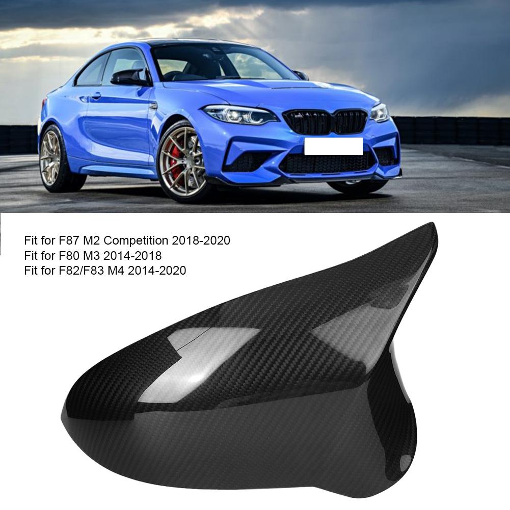 Carbonfaser Seiten-Rückspiegel ADD ON Abdeckungen Passend für M2 M3 M4 F87 F80 F82(LHD )