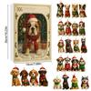 Christmas Countdown Acrylic Dog Pendant 24 Days Advent Calendar 2D Dog Ornaments Festival Party Supplies 2026 Xmas Navidad