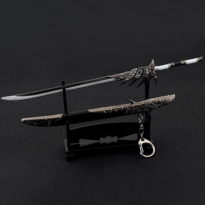 Monster Fantasy Drachenschwert Modell Spielzeug 22cm 8.66inch Zinklegierung Metall Nicht Scharf mit Ausziehbarem Sammler Display Jäger