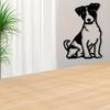 Vintage Jack Russell Terrier Metal Wall Art Iron Dog Lover Gift Home Decor Pet Themed Room Sculpture