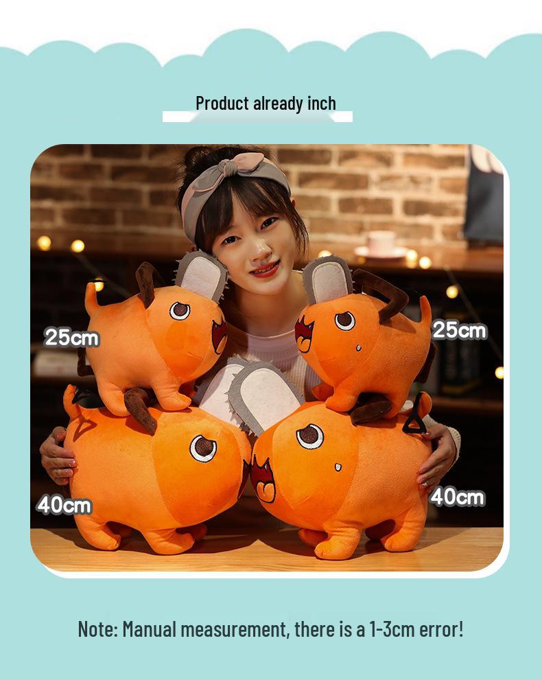 Chainsaw Man Pochita Plush Pillow - Cosplay Toy Figure of Chainsaw Dog Devil