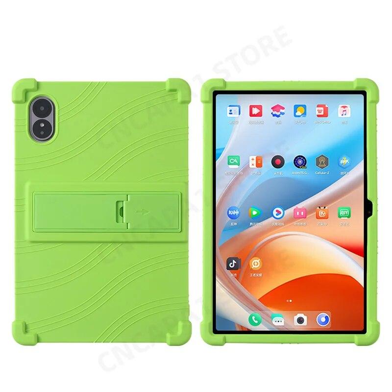 4 Thicken Cornors Silicon Cover with Kickstand For Alldocube iPlay 60 Lite 2024 Case 10.95" Tablet PC Shockproof Protector Funda