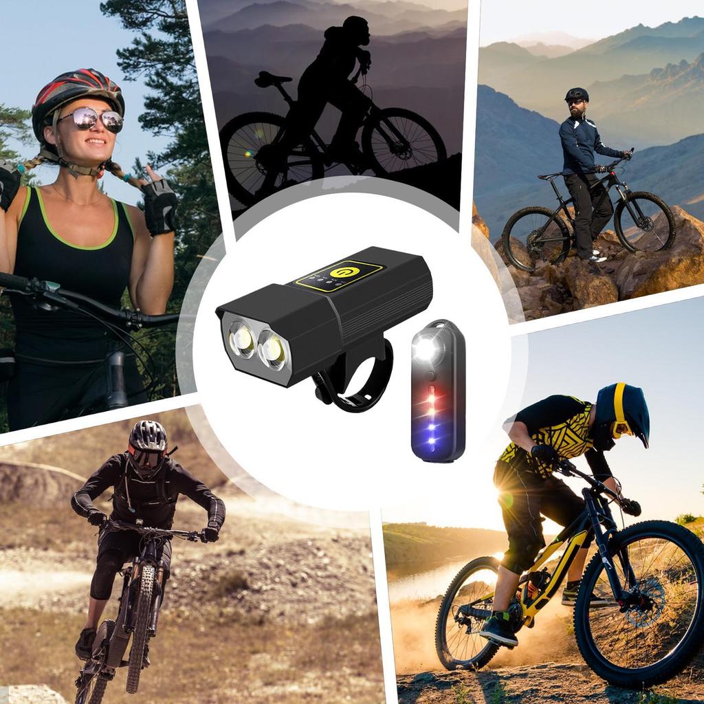 Bike Lights For Night Riding Bright Bike Flashlight Front Lights LED Lamp With Telescopic Zoom Outdoor Gear For Safety Commuting
