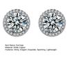 Yousheng Zirkonia Steckohrringe 1 Karat Diamant-Optik Ohrringe Elegant 360 Glänzend Schmuck für den täglichen Gebrauch Party Geschenk