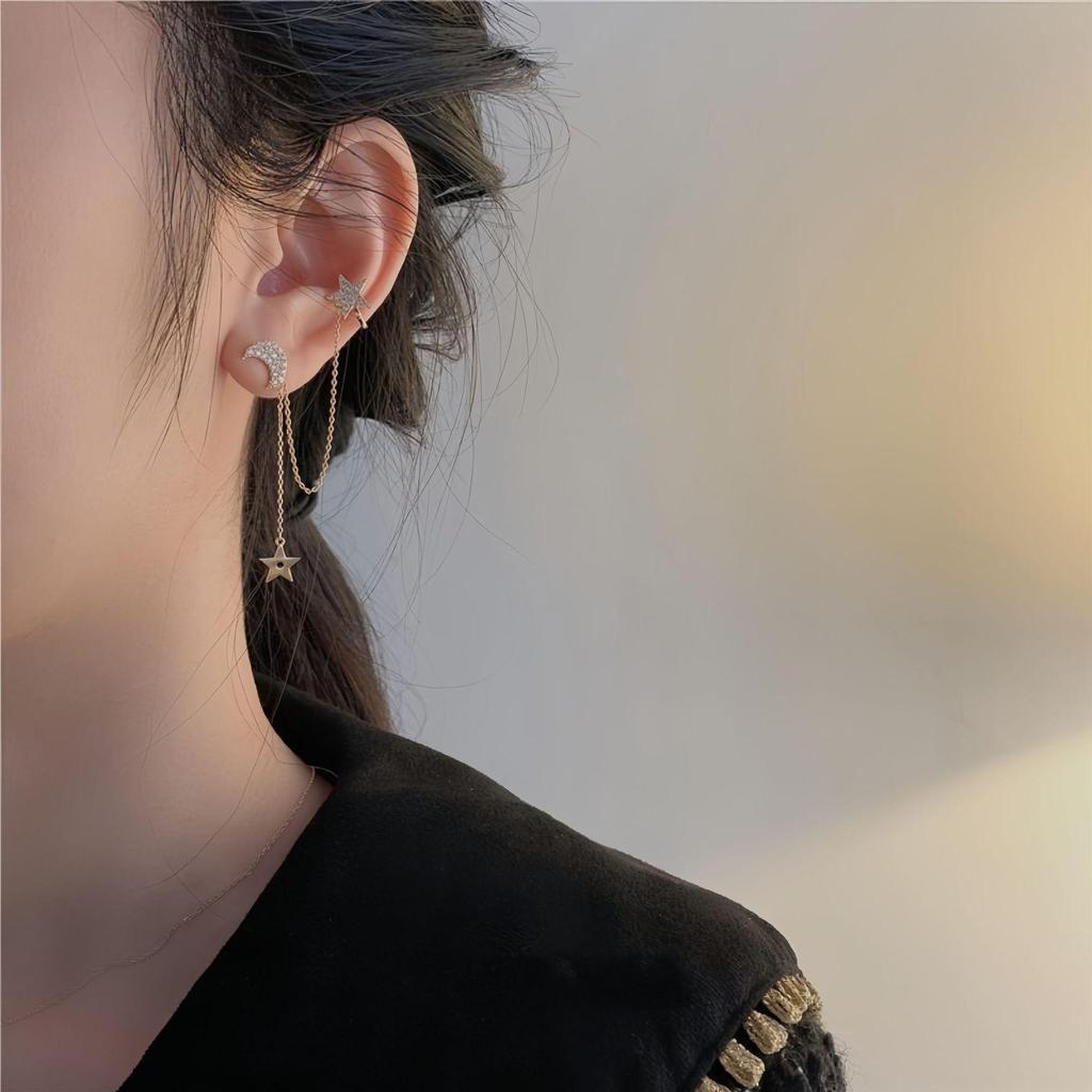 Elegant Long Tassel Pearl Earrings – High-End Women's Fashion Ear Cuffs with Sweet, Individual Style