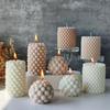 Nordic Bubble Ball Aromatherapy Candle - Geometric White Ornament for Creative Atmosphere