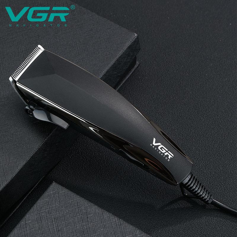 VGR 033 Professional Corded Electric Hair Trimmer Hair Cutting Machine for Men Hair Clipper Shape Carving Stainless Steel Oil Head Electric Clippers