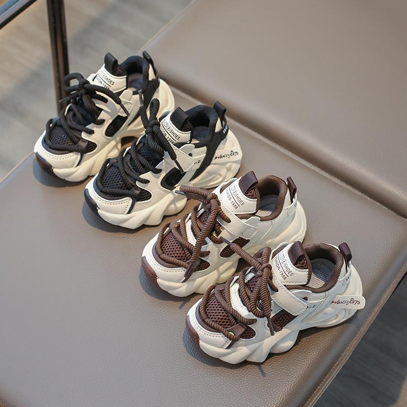 Children Running Shoes Color Matching Kids Air Mesh Sport Shoes Breathable and Comfortable Non-slip Boys Girls Casual Sneakers