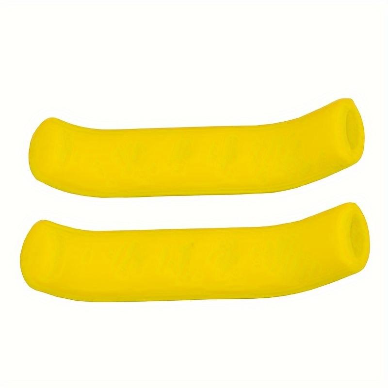 2pcs Bicycle Brake Handle Cover Non-slip Silicone Cover MTB Bike Brake Lever Protector Covers Removable Bike Fixed Gear Sleeves жёлтый