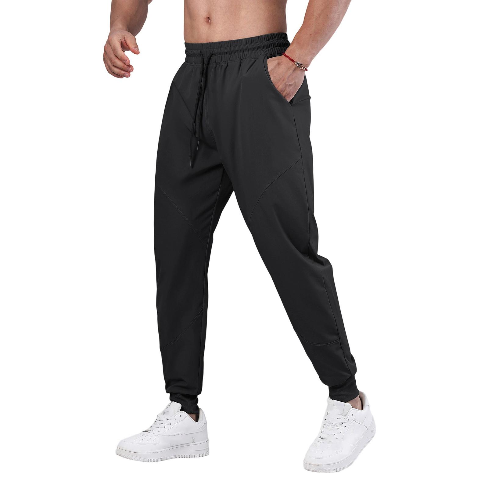 

Men s Sports Casual Jogging Trousers Lightweight Hiking Pants Outdoor Pant XL чорний
