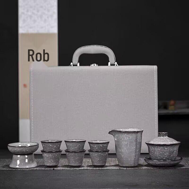 

Black Ice Ceramic Kung Fu Tea Set with Gift Box