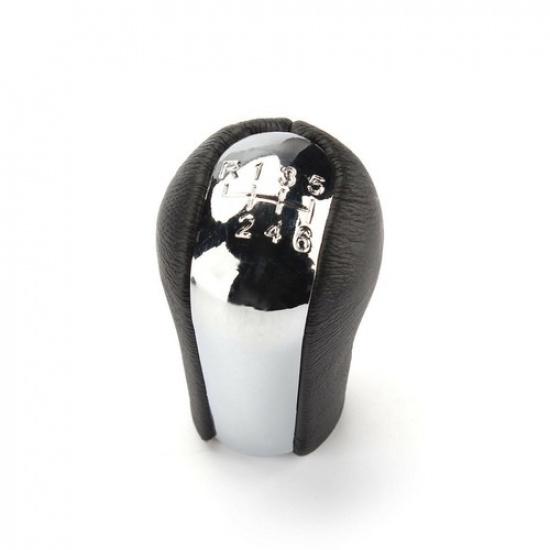 New 6 Speed Manual MT Aluminum Leather Gear Stick Shift Knob Shifter For Toyota