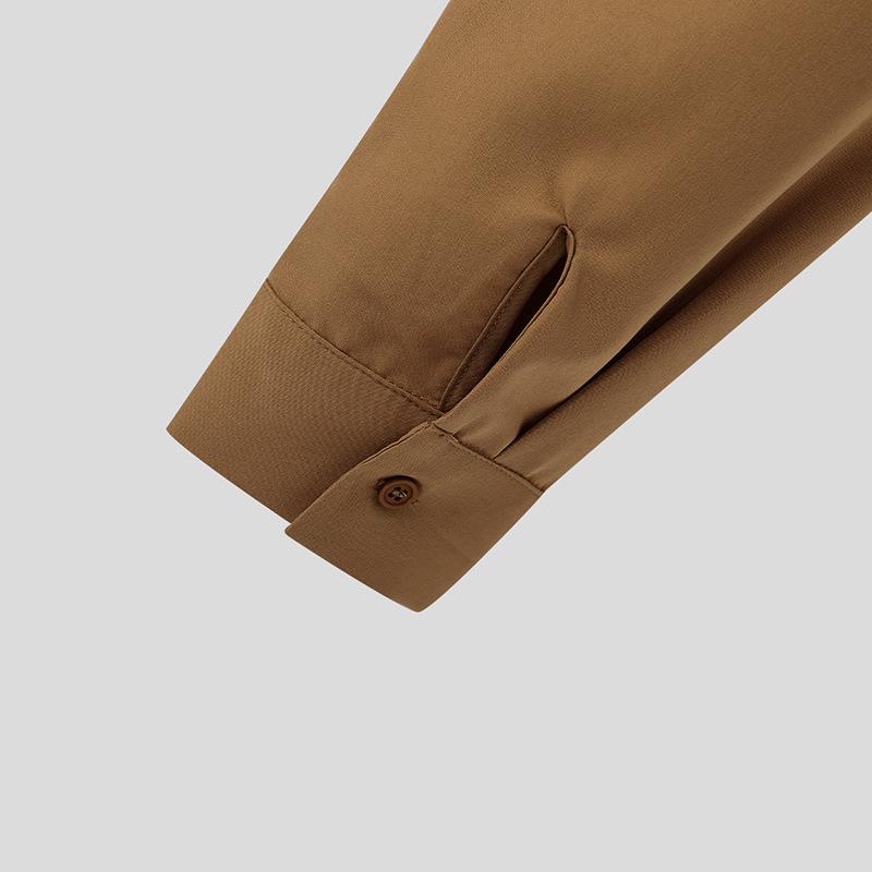 2026 Spring and Autumn New Design Irregular Collar Men's Shirt, Unique Buttoned Long Sleeve Shirt