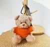 Wearable Teddy Bear Keychain Pendant – Plush Toy Gift for Graduation Season with Logo Print
