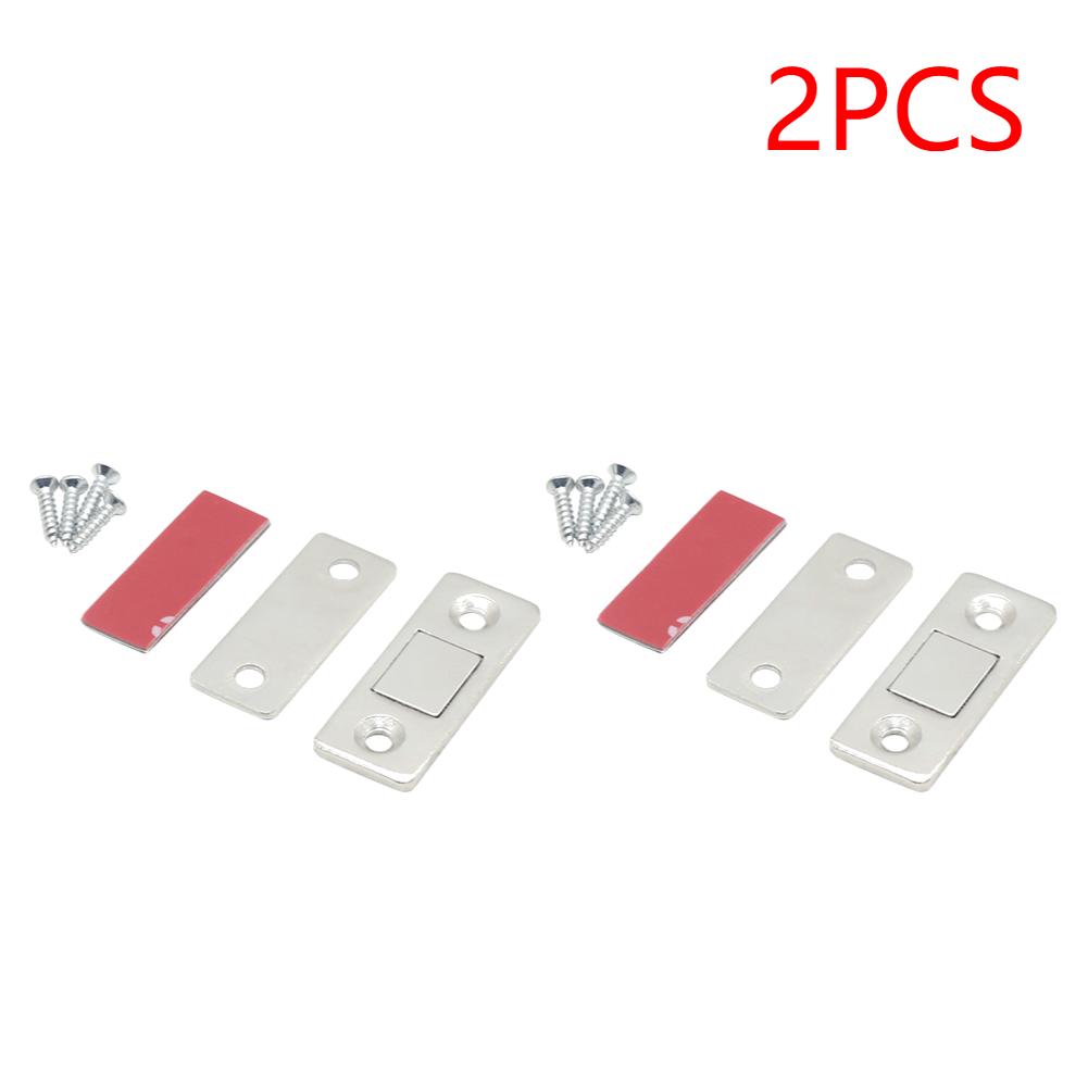 1-10 Set Magnetic Cabinet Catches Door Stops Magnet Invisible Soft-Catch Ultra-Thin Hidden Door Closet with Screw for Furniture