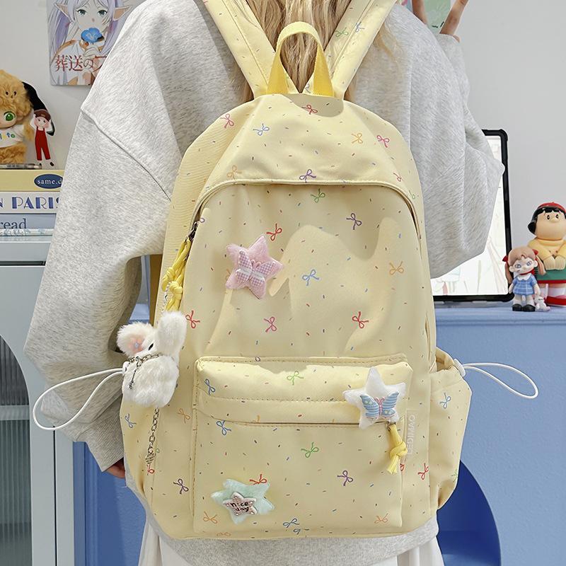 Schoolbag Japanese ins Small Fresh Sweet Student School Bag Women's Large Capacity Versatile Campus Backpack Leisure Travel Backpack