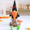 Halloween Decoration Long Legs Faceless Doll Black Witch Cloak Hat