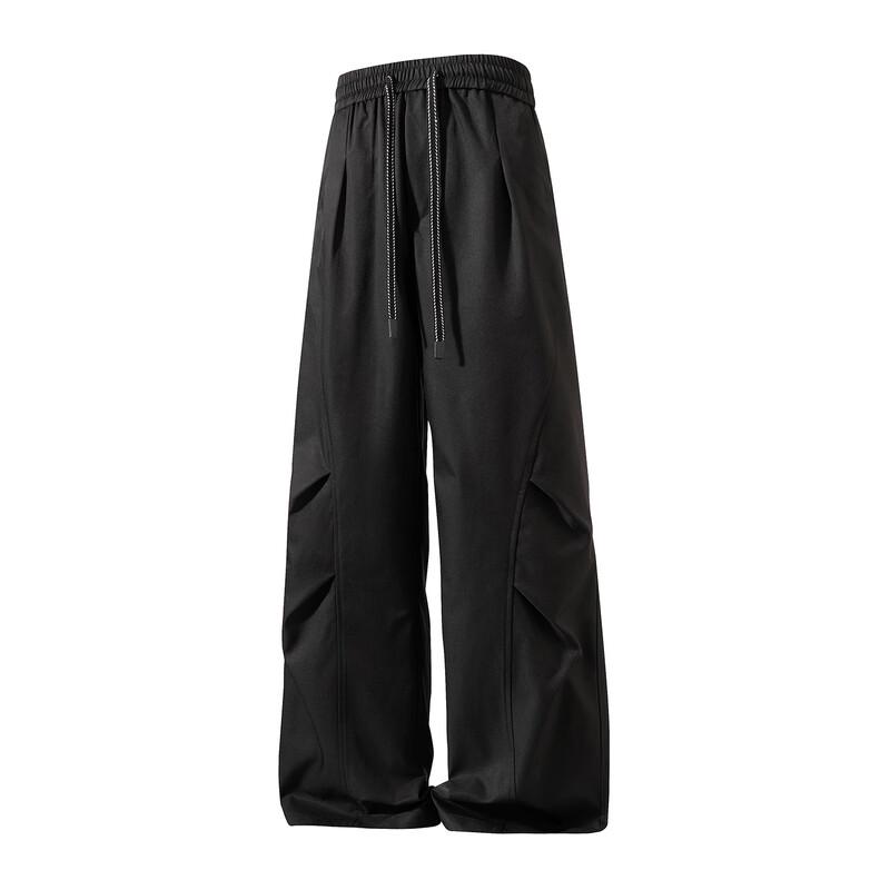 WRPCE Men s Solid Casual Straight-Leg Cargo Pants L