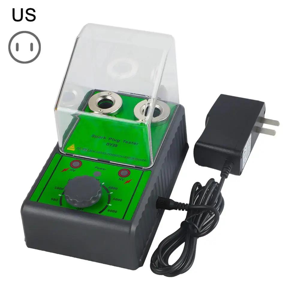 12V Automotive Spark Plug Tester Adjustable Dual Pin 6000 Socket Repair Analyzer Car Plug Rpm Diagnostic Tools AC Ignition F6S3