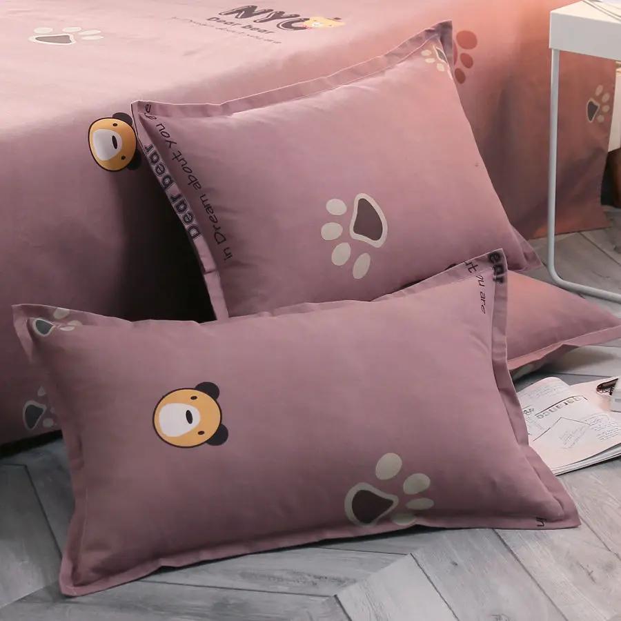 2pcs Northern Europe Pillowcase Cartoon Pillowcase Comfortable Student Pillowcase Anime Body pillow decorative pillow case