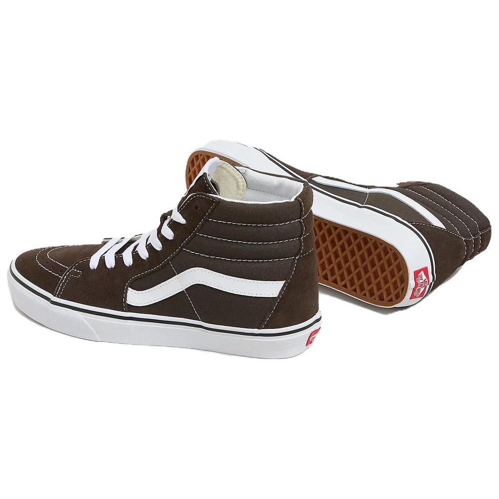 Vans Sk8 Hi Comfortable Fashion High-Top Skate Shoes Unisex Sneakers Brown VN000CMXD4C