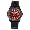 Pacific Diver Rubber Strap Red Sunray Dial Quartz Diver's XS.3135.B 200M Men's Watch