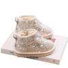 Girls Snow Boots Winter 2025 New Children's Cotton Boots Little Girl Fashion Sequined Short Boots Piled Thickened Cotton Shoes