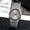 Seiko 5 Automatic Mechanical Movement Stainless Steel Strap Watch Men's Watches Gray Dial SNXS75K1