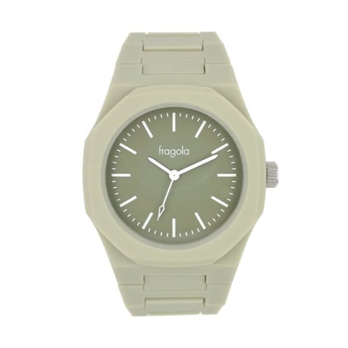 

Fragola Octagonal Bezel Plastic Watch N02624S-2 KA Women s Green