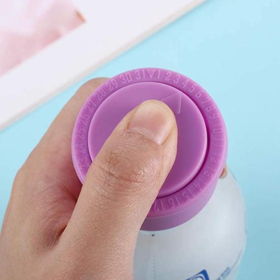Bottle Stopper Data Dial Design Time Adjustment Push Type Fizzy Drink Freshness Keeping Saver Lid Sealer Bottle