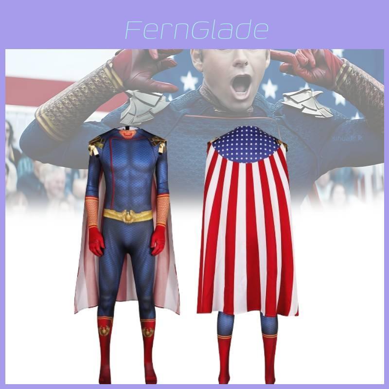 Blauw Homelander Cosplay Kostuum Voor The Boys Met Comfortabel Stofontwerp