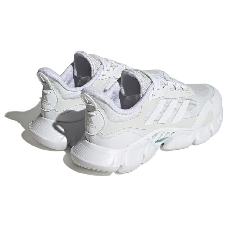 Adidas Climacool Solid Color Comfortable PU Fabric Synthetic Leather Low Top Casual Urban Commuting Running Shoes Unisex Sneakers White Gray IF0639