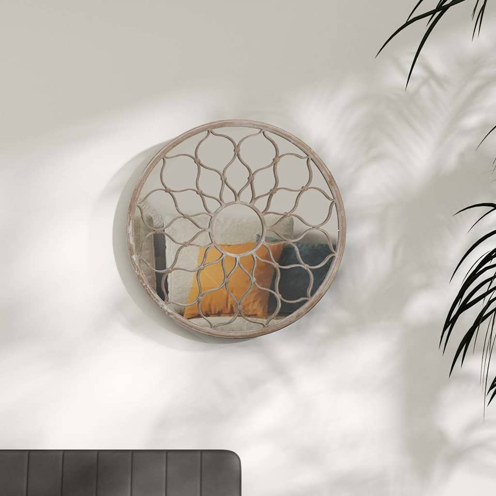 Sand Mirror 40x3 Cm Round Iron Indoor Mirror